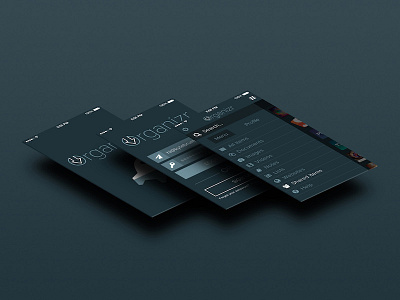 Organizr App app interface listing loading login mobile organize ui