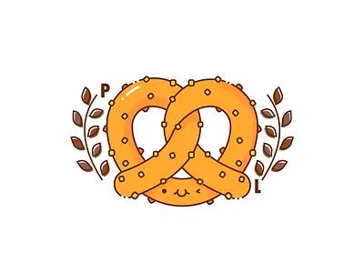 Pret icon zel cute design fastfood food icon illustrator pretzel tag