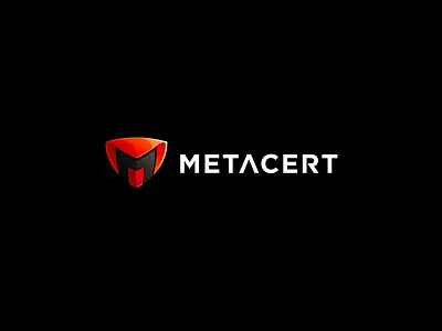 Metacert (unused logo) cobra defense design icon letter m logo metacert red security shield snake soft