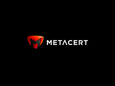 Metacert (unused logo) cobra defense design icon letter m logo metacert red security shield snake soft
