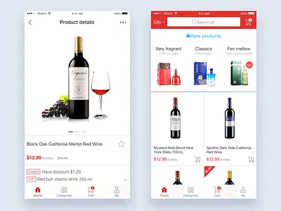 Shopping Page red shop shopping wine