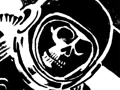 Astro Skull astronaut illustration skull space steve bullock
