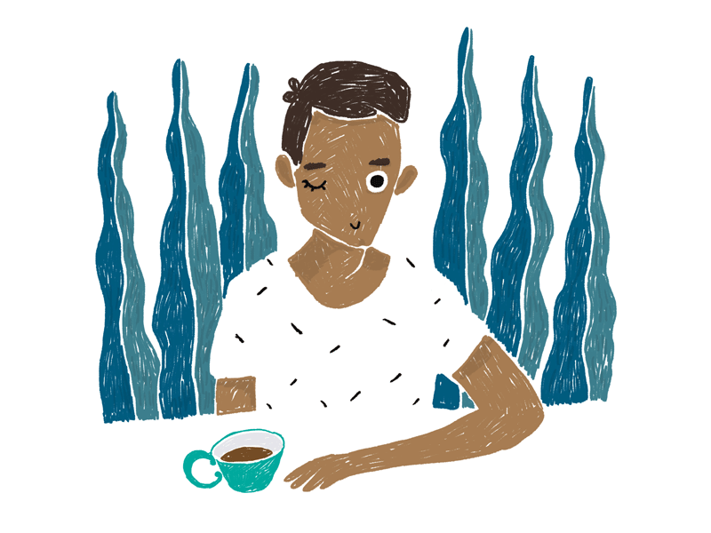 Coffee brake coffee illustration