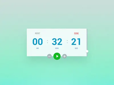 Timer UI app interface time timer ui web