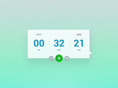 Timer UI app interface time timer ui web