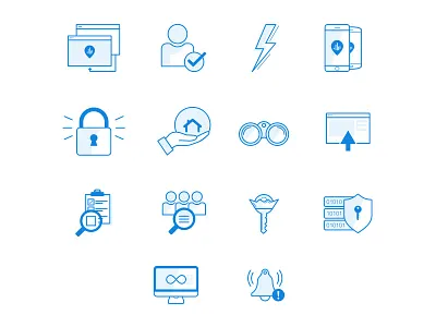 Iconpack version 1 blue crm iconpack real estate