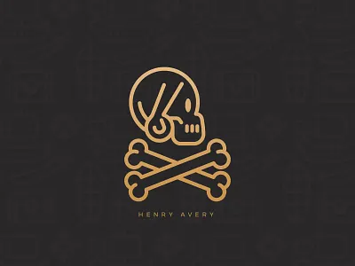 Henry Avery gaming henry avery icon illustration pirate skull uncharted vector