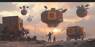 The Weightless Dream | GAME CONCEPT ART concept art conceptual art digital art digital painting futuristic game game art game design steampunk