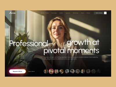 Premium Coaching Web UI Design business growth career coaching coaching ui corporate website digital experience elegant design human centered ux intuitive ux leadership ux modern web motivational platform professional ui responsive layout soft gradients structured interface ui design ui inspiration ux design ux ui warm aesthetics