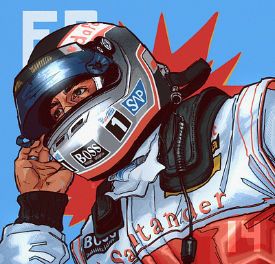 McLaren 2007 Alonso design illustration