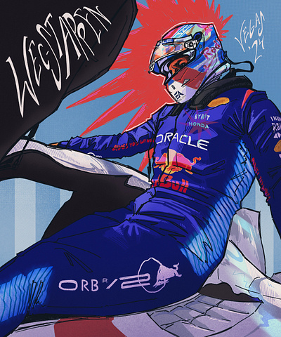 Verstappen x IMSA design illustration