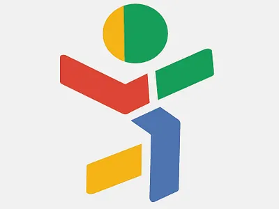 Google person color colorful google human logo small