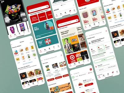 Target App Redesign app design bright mode deals delivery options design e commerce mobile app personalized shopping product discovery retail shopping categories target target app ui design ui elements user interface ux design uxui visual presentation visuals