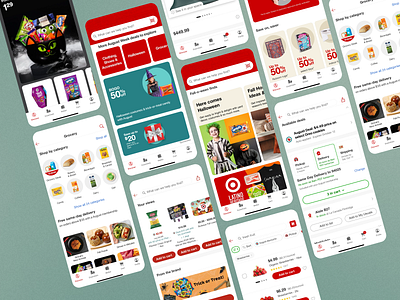 Target App Redesign app design bright mode deals delivery options design e commerce mobile app personalized shopping product discovery retail shopping categories target ui ui design ui elements user interface ux ux design uxui visuals