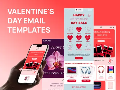 Valentine's Day Email Templates design email email builder email campaign email design email marketing email newsletter email templates html email marketing newsletter stripo email valentines day web design