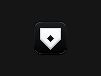 Home Plate Deals - Updated App Icon app apple base baseball behind the scenes dark deal food giveaway home icon ios minimal mlb plate sport subtle work in progress