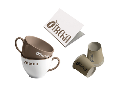 ŠTREKA coffee shop branding brand identity branding café cofee shop cups design graphicdesign logo logotype mugs prints