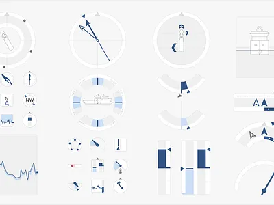 Conning graphics conning dashboard design industry maritime navigation open source openbridge rudder thruster ui ui kit watchface