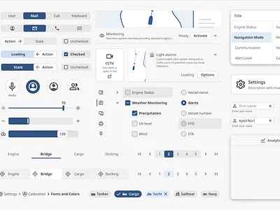 UI components dashboard industry maritime open source openbridge ui ui kit