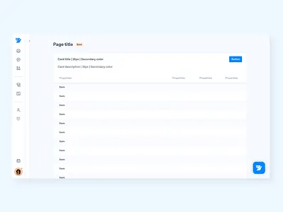 Design System Templates — Tables dashboard patterns design systems product design tables templates ui