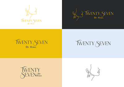 Luxury jewelry logo design, fashion branding face female oneline typography woman