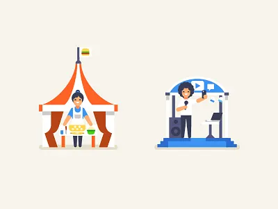 Food Master Class and Bloggers blogger food icon illustration master class stolz varlamov vkfest vkontakte