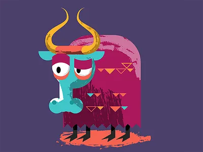 Yak brush dry illustration illustrator kids study vector yak