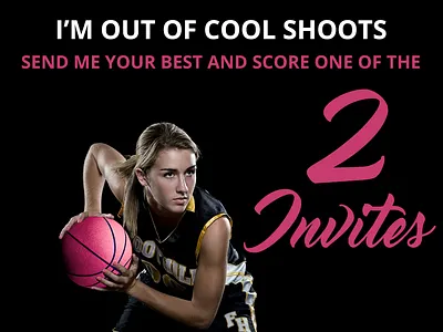 2 DRIBBBLE INVITES active contest creative dribbble graphic design invite invites sports winter