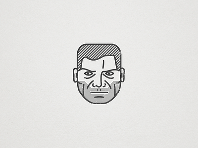 DOOMGUY avatar doom doomguy fps id illustration line art marine retro video game