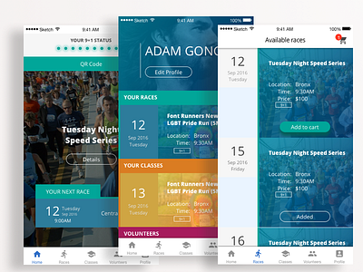Home, profile, item page home ios iphone profile shopping ui