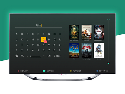 PLEX Search app dark davidgor keyboard lg plex remote search tv typing ui ux