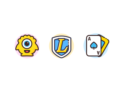 Outline feature icons cute icon illustration outline ui