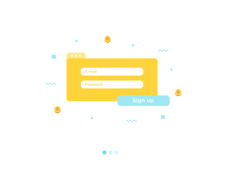 Onboarding GIFs 2d animation app gif gifathon madebydot onboarding raag ui ux