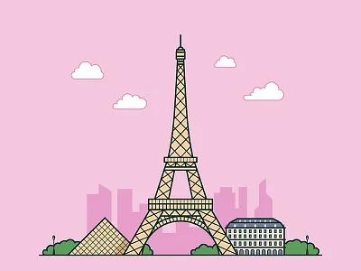 Paris building design ui