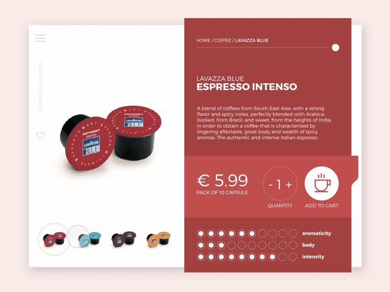 What kind of coffee you prefer? animation coffee e commerce food gif move product ui uidesign ux web webdesign