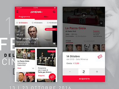 Screen Proposal for restyling mobile app app booking colors design graphic mobile theater ticket ui user interface ux