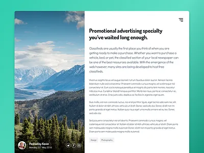 Daily UI #035 article blog challenge dailyui post ui