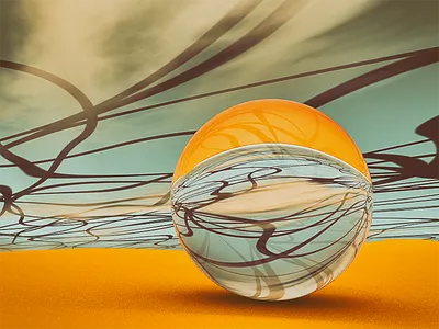 Absorption 3d abstract art color digital everydays glass reflection refraction