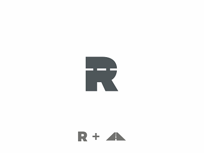 R – Road asphalt brand branding letter lettermark logo logotype mark race road type typography