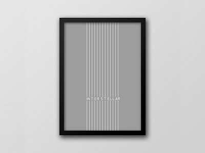 Interstellar design film flyer graphic interstellar minimal movie poster print simple