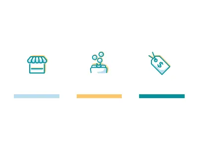 Icons coins icons illustration label market money pricing web