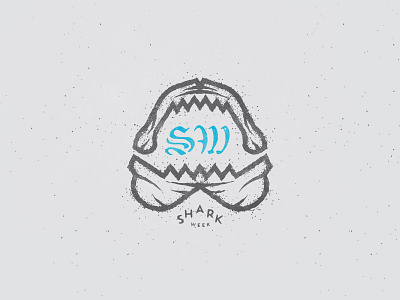 Who's up for an Ass Tatt? fish illustration jawesome logo ocean s shark shark week teeth w