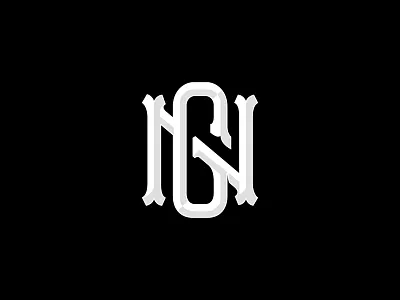 Gallonegro GN monogram baseball handlettering lettering logotype monogram type typography