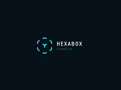Hexabox brand branding concept design gradient identity logo logotype mark ukraine
