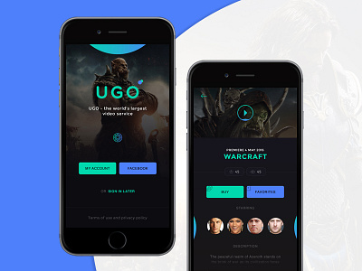 UGO color design mobile mobile design ugo ui ux