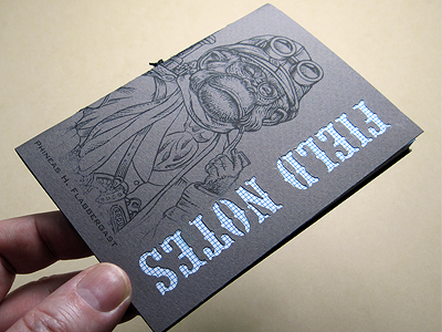 Field Notes ape blank book book chet phillips chimp field notes hand made handbound monkey steampunk