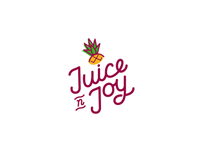 Juice n' Joy Logo handlettering joy juice lettering logo logotype type typography