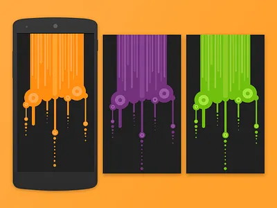 Slime Wallpaper green orange purple slime wallpaper