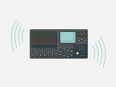 Audio Console audio audio console console design illustration sound technology. columbus