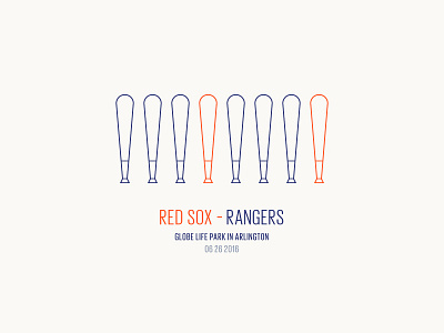 Red Sox Scores: June 26, 2016 baseball chart charts data data visualization data viz illustration infographic sports texas